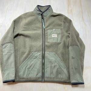 Howler Bros Heed The Call Fleece Jacket Mens Size Small Khaki Green